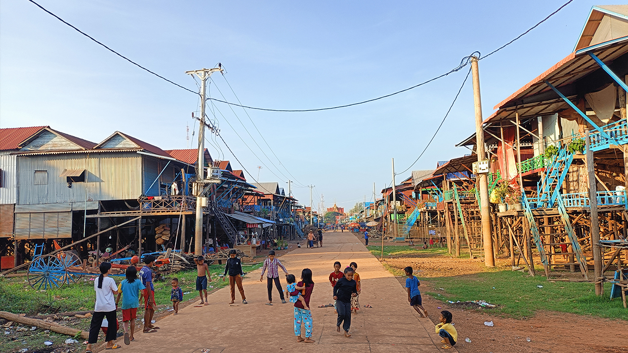 Stilted houses kampong pluk