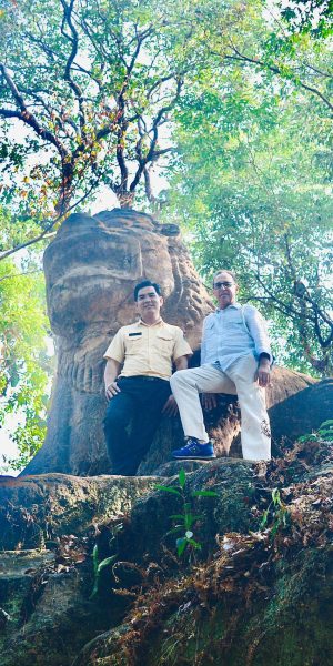 Giant Lion on Phnom Kulen